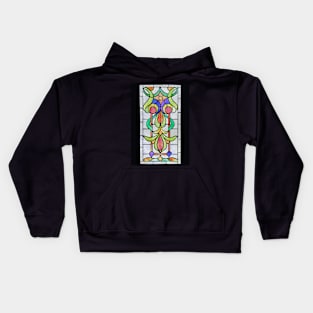 Stained Glass Panel Kids Hoodie